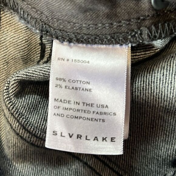 NWT SLVRLAKE | Beatnik Ankle Black Underground High Rise Jeans 29 - Picture 9 of 12